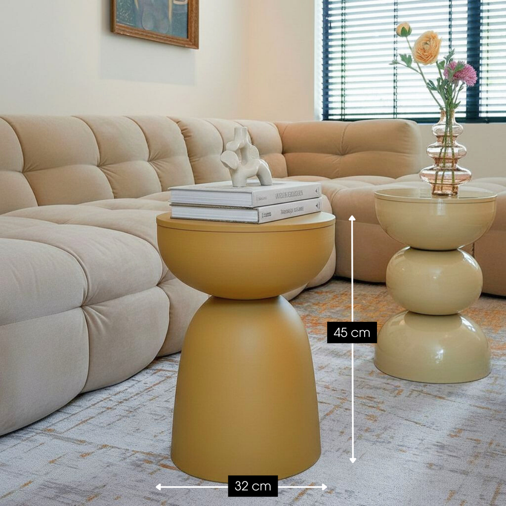 Bijzettafel Elliott Geel Mica Decorations