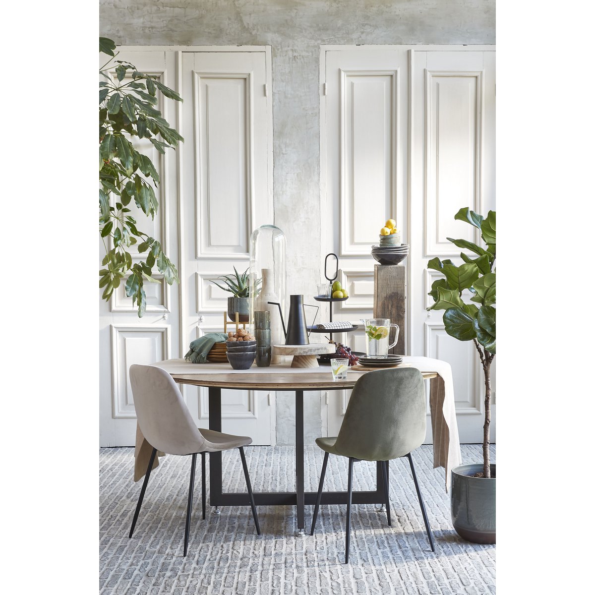 Pia Plantenstandaard - H11 x Ø30 cm - Hout - Lichtbruin Mica Decorations