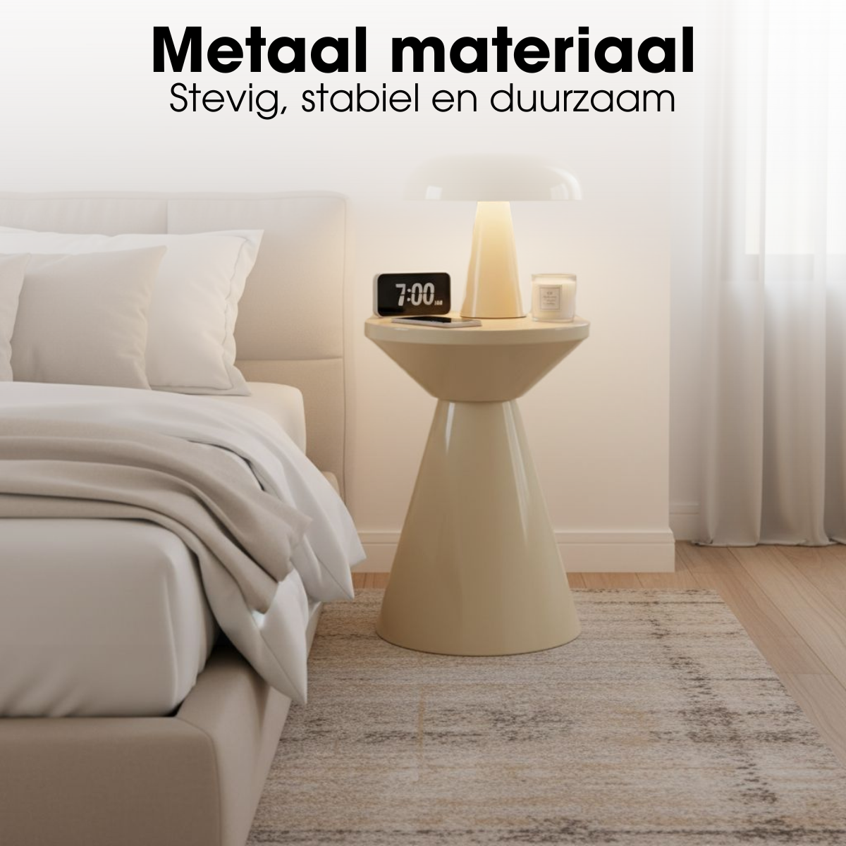 Bijzettafel Jim Beige Mica Decorations