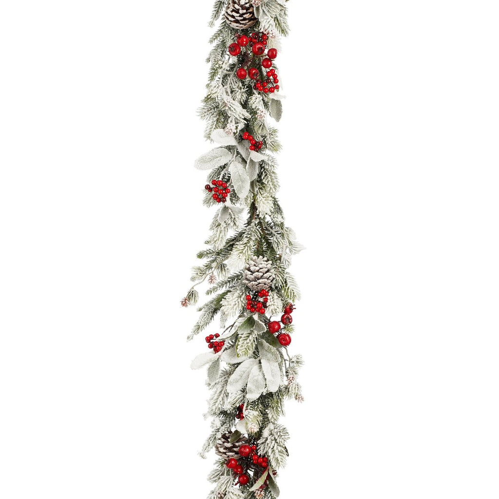 Kerst guirlande Belfort Groen Mica Decorations