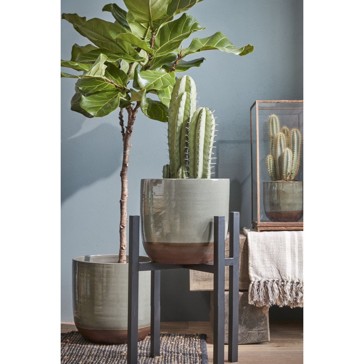 Plantenstandaard Ascot Zwart Mica Decorations
