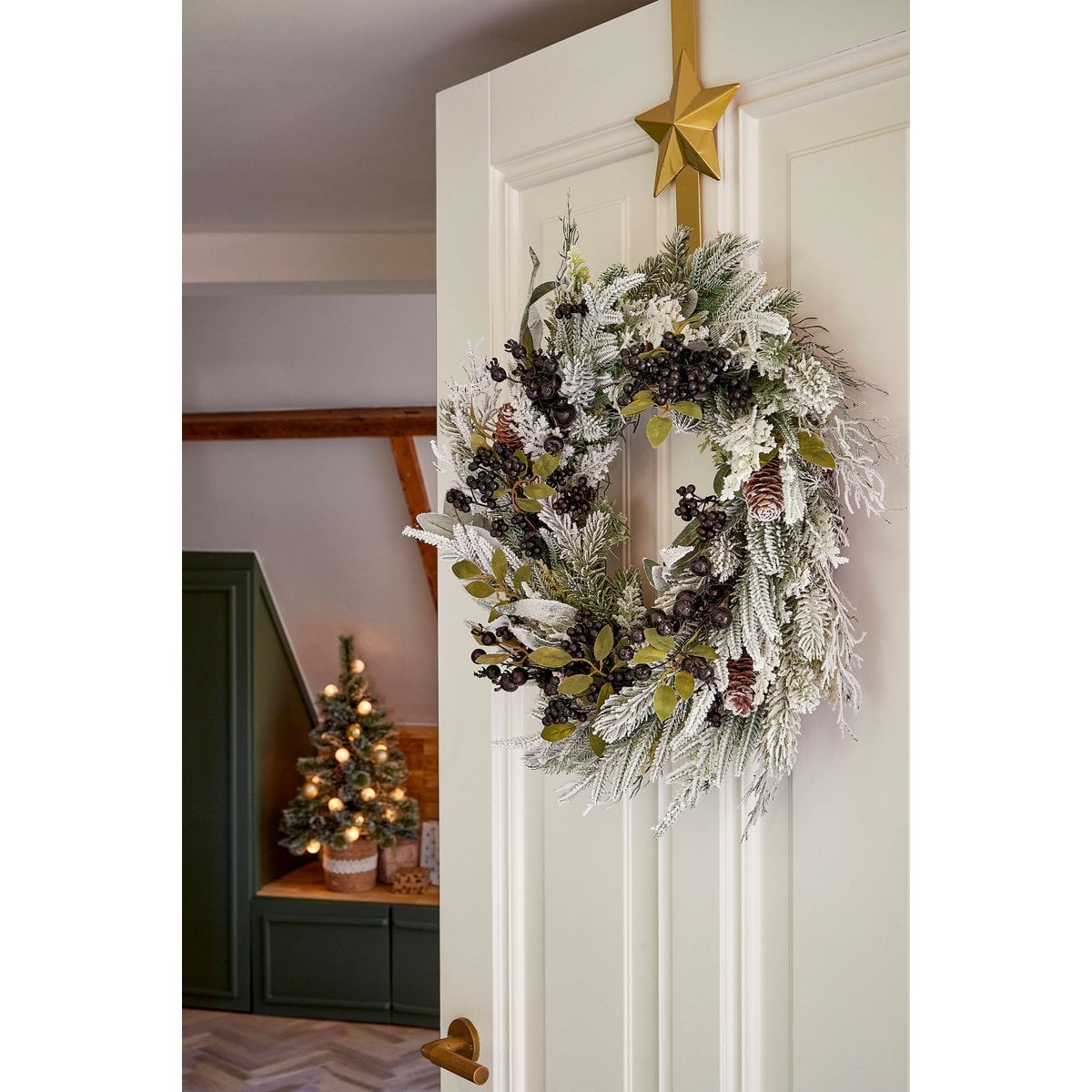 Kerstkrans Vesper Groen Mica Decorations