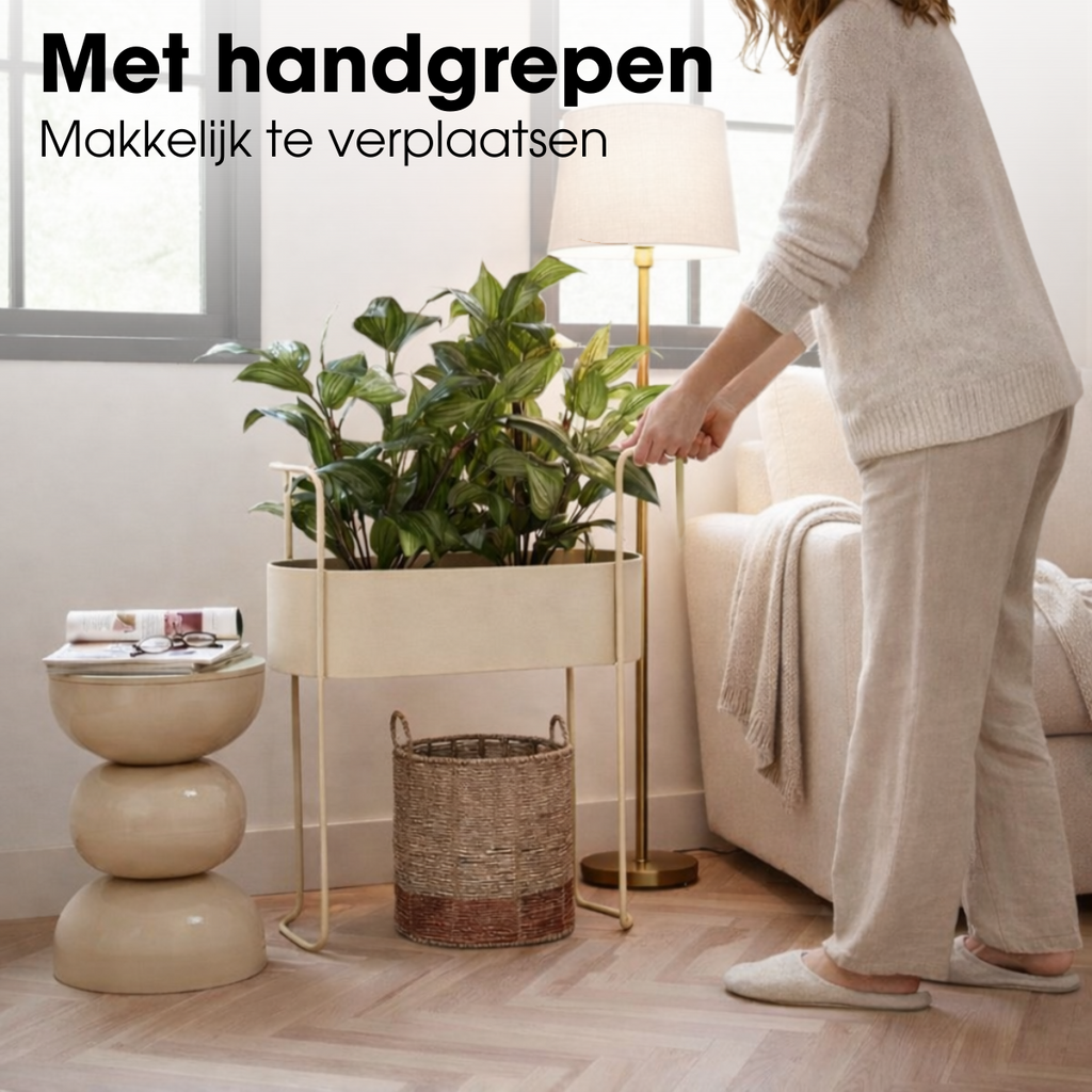 Bloempot binnen Moritz Beige Mica Decorations