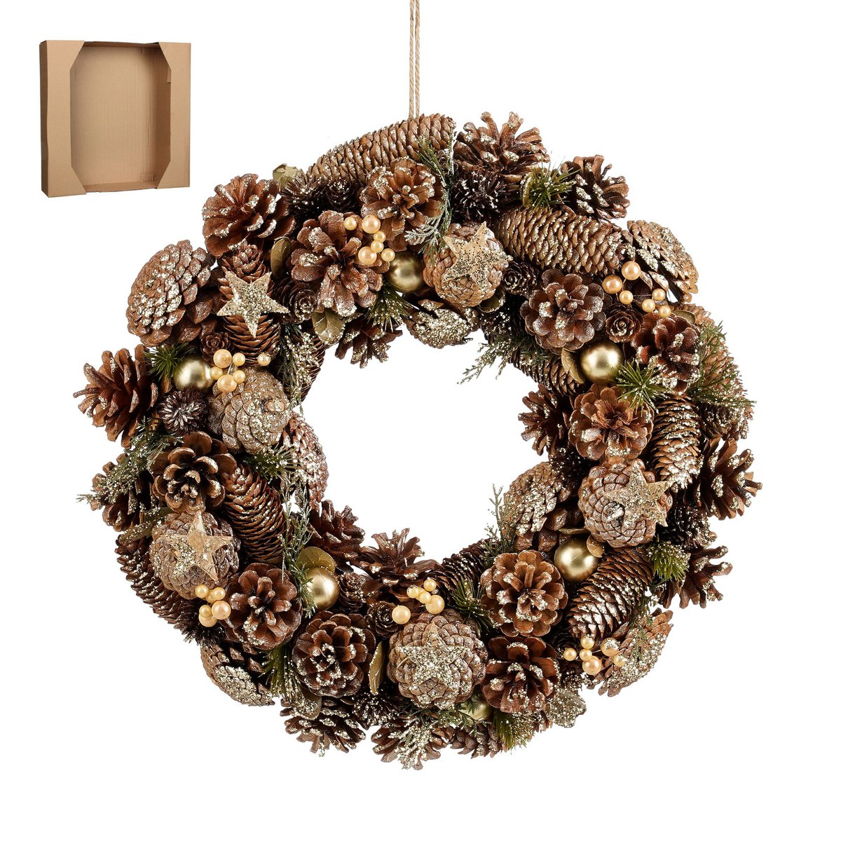 Kerstkrans Brant Groen Mica Decorations
