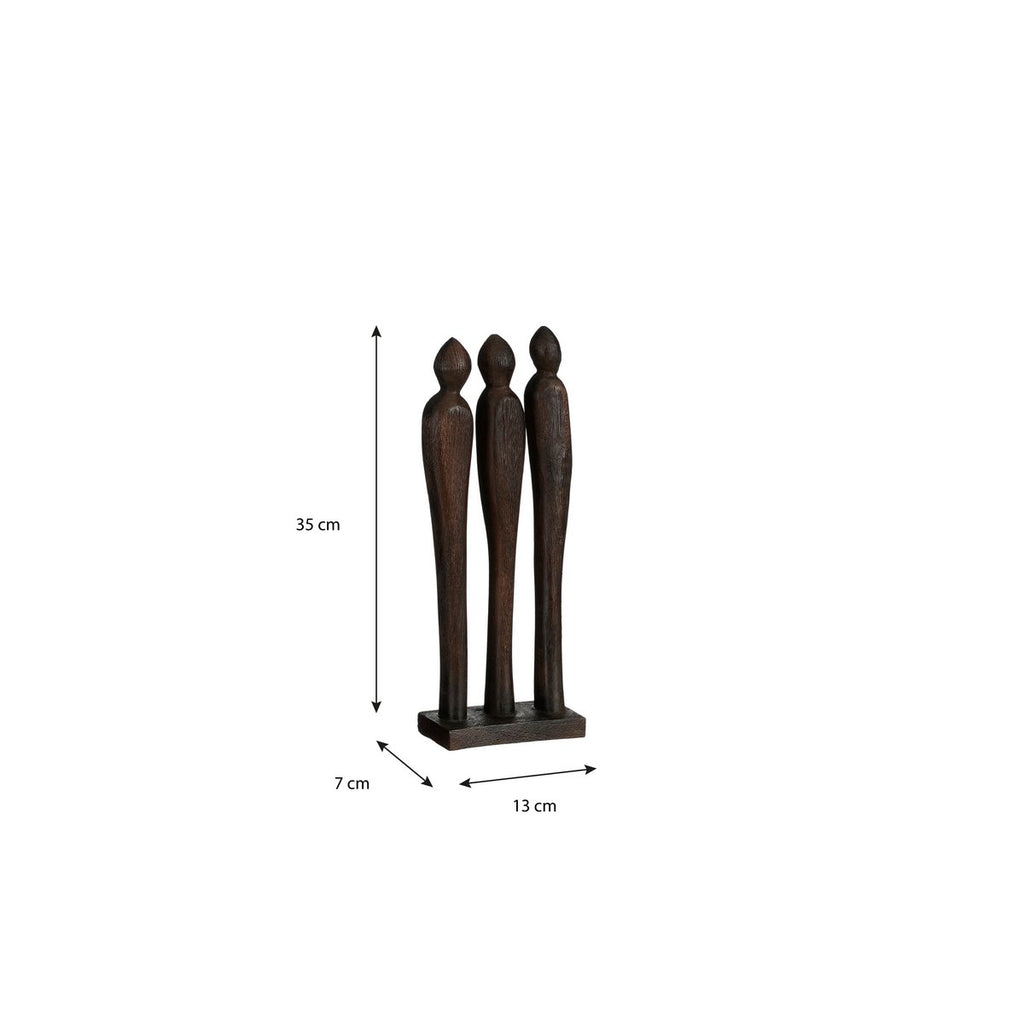 Decoratief beeld Pegara Bruin Mica Decorations