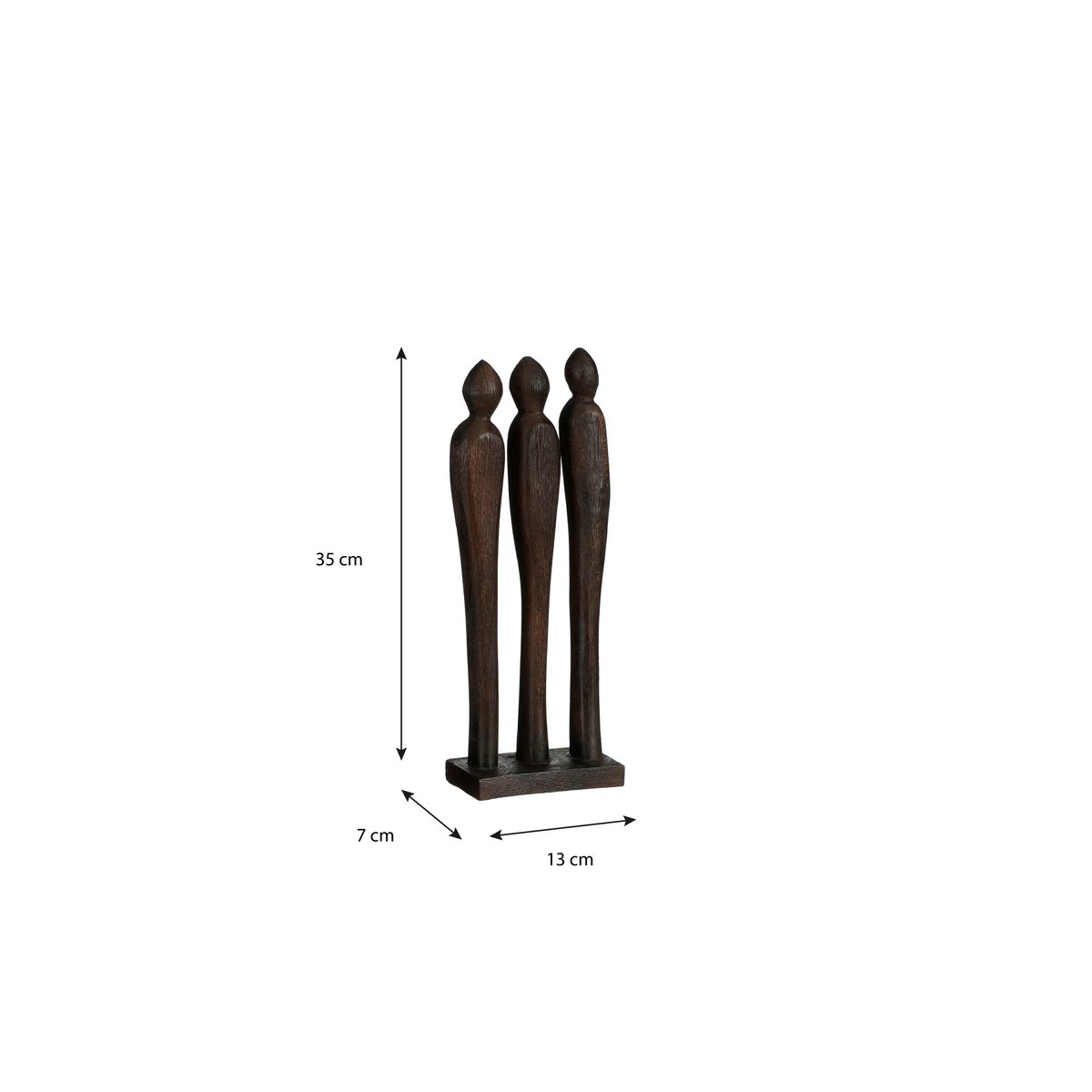 Decoratief beeld Pegara Bruin Mica Decorations