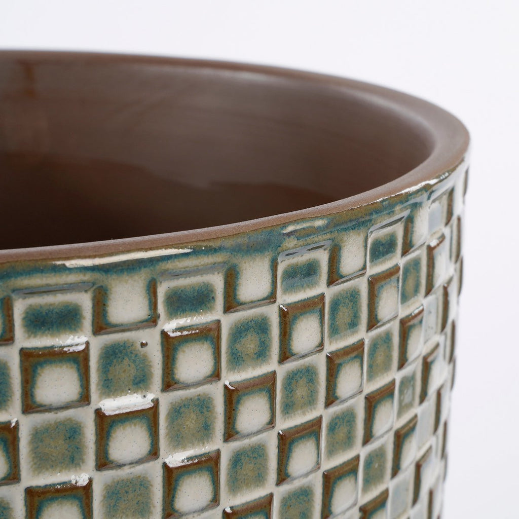 Daan Bloempot - H21 x Ø22 cm - Wit