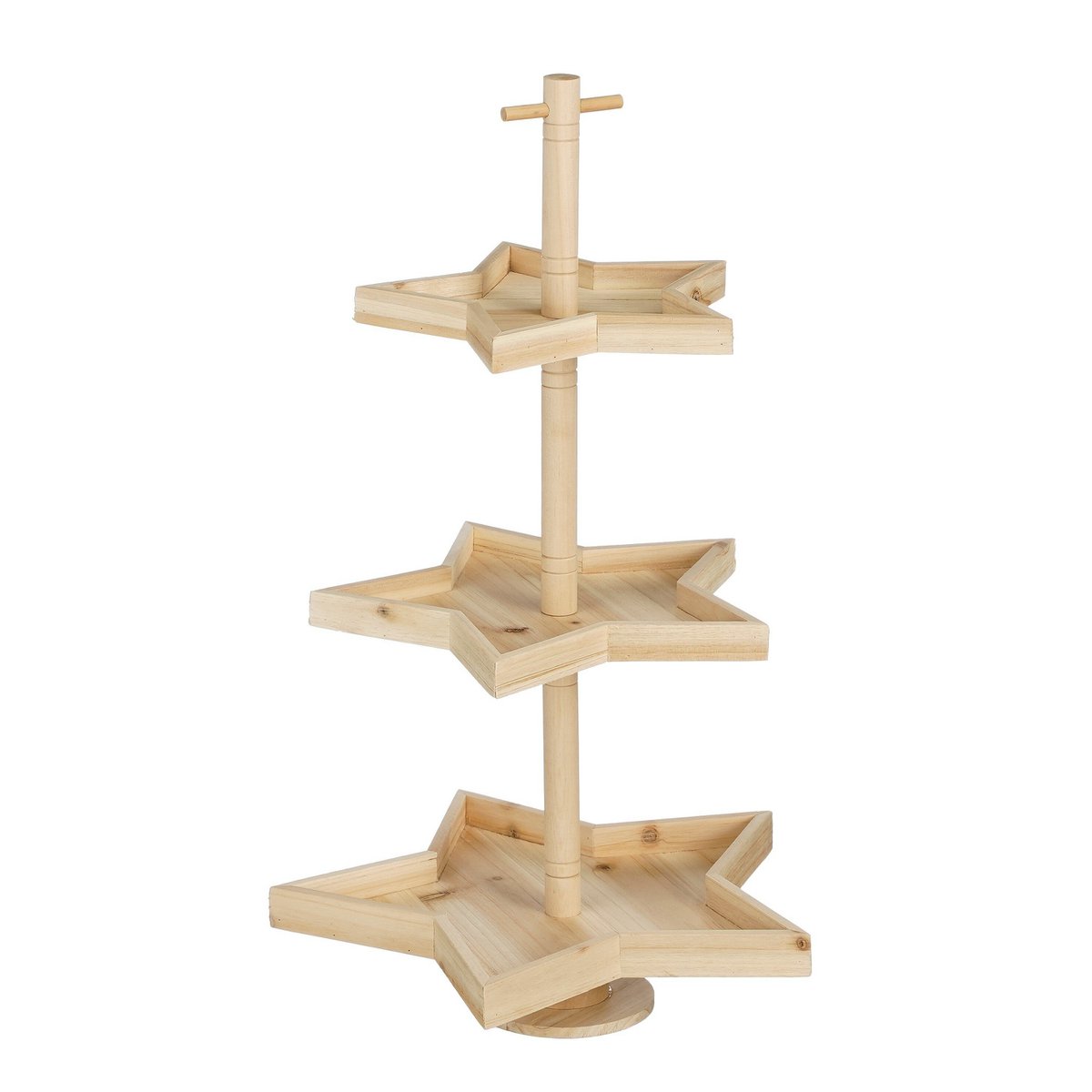 Kerst etagère  Bruin Mica Decorations