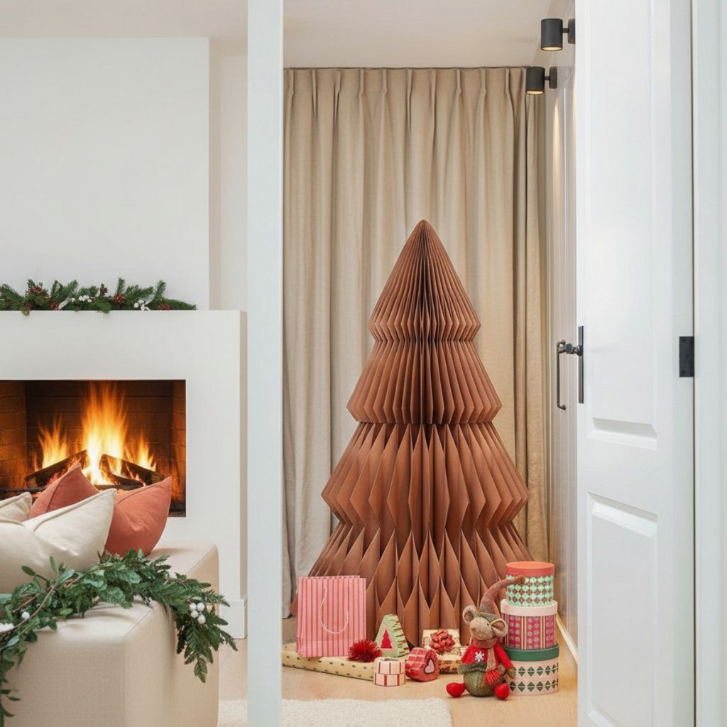 Decoratieve kerstboom  Bruin Mica Decorations