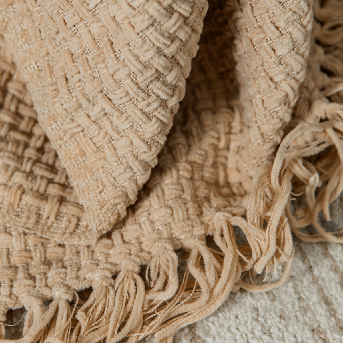 Plaid Cosenza Beige Mica Decorations