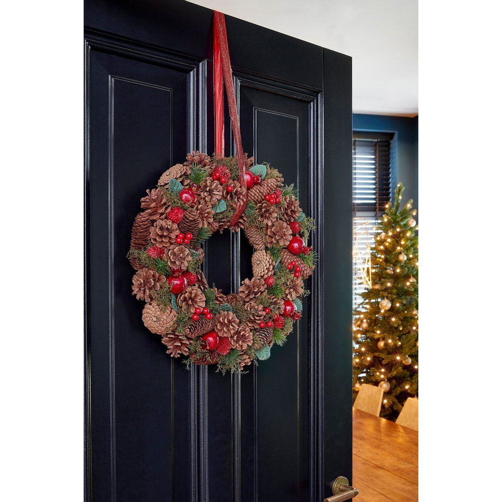 Kerstkrans Landon Bruin Mica Decorations