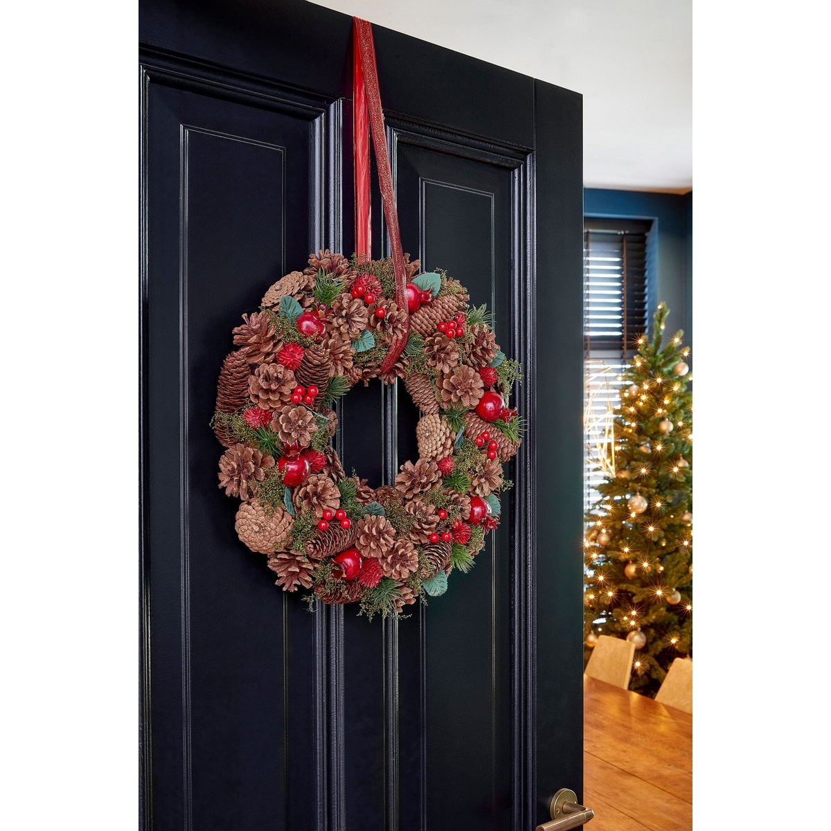 Kerstkrans Landon Bruin Mica Decorations
