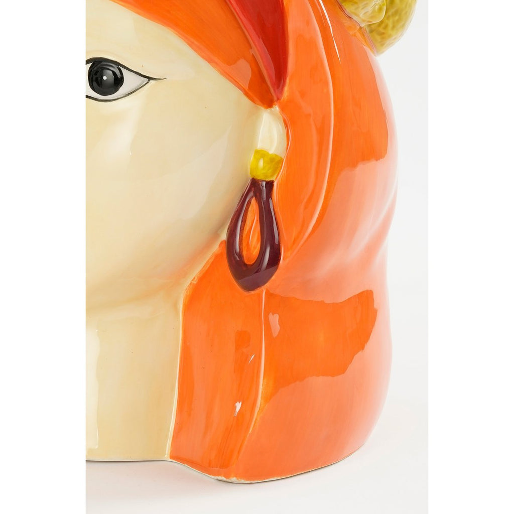 Funny Bloempot Binnen - H25 x Ø20 cm - Dolomiet - Geel