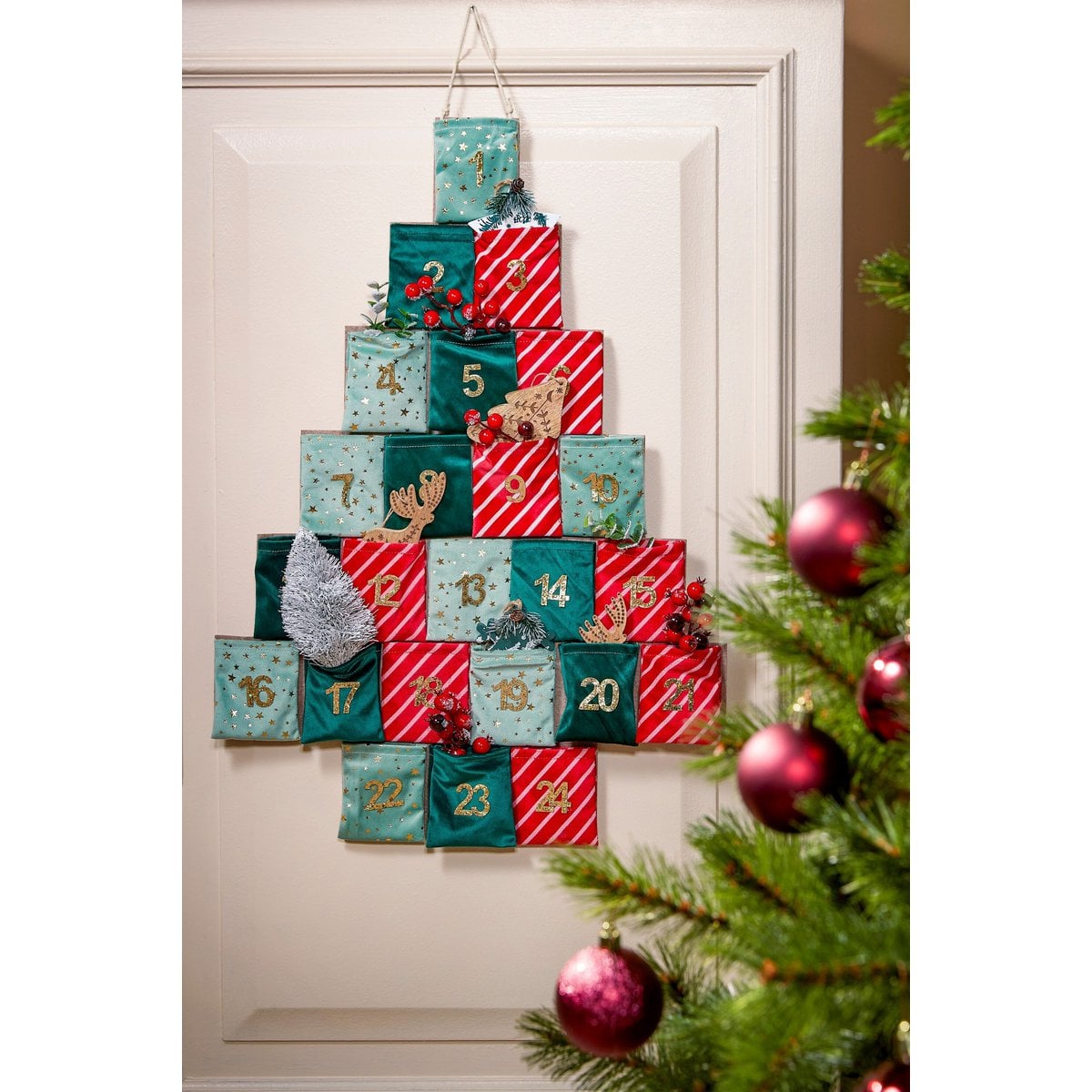 Adventskalender  Groen Mica Decorations