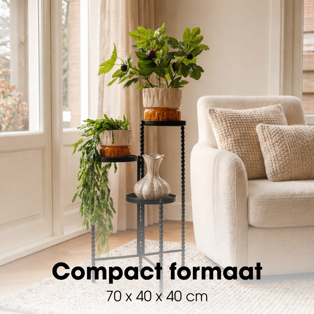 Plantenstandaard Salvo Zwart Mica Decorations