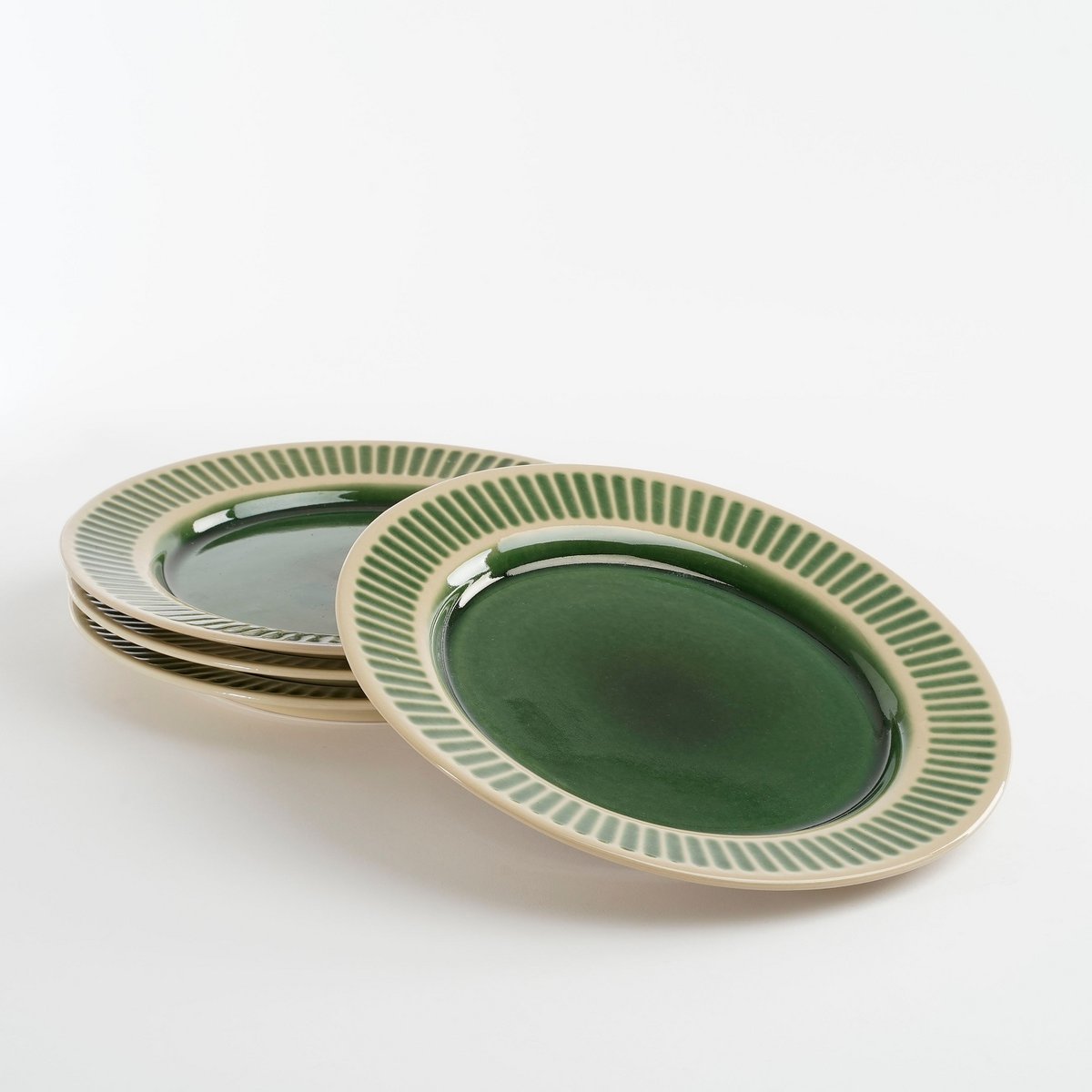 Elice Dinerbord - Ø27 cm - Keramiek - Groen