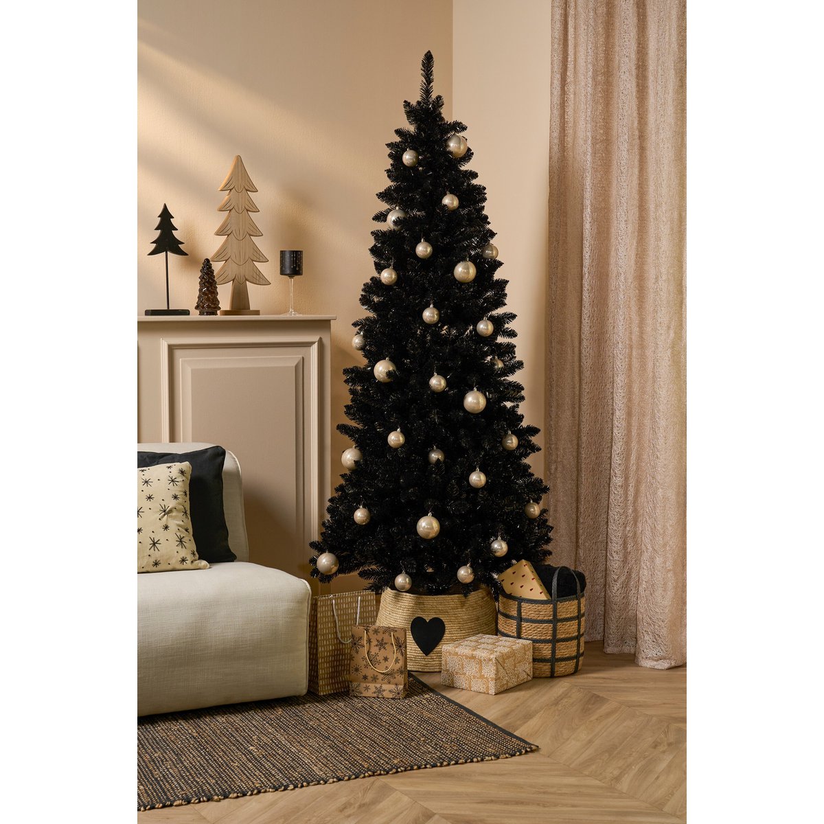 Kerstboomrok  Crème Mica Decorations