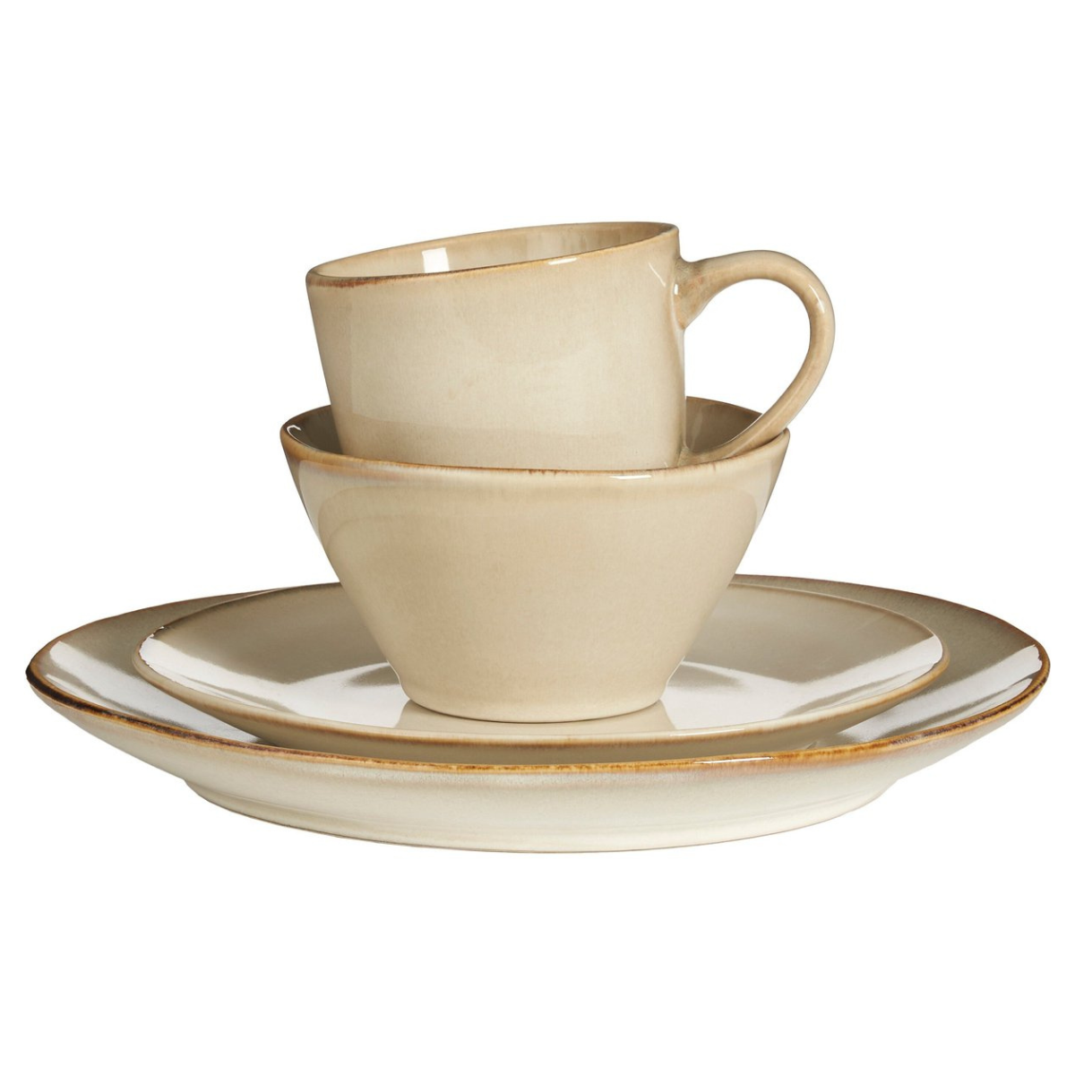 Servies set Racco Beige Mica Decorations