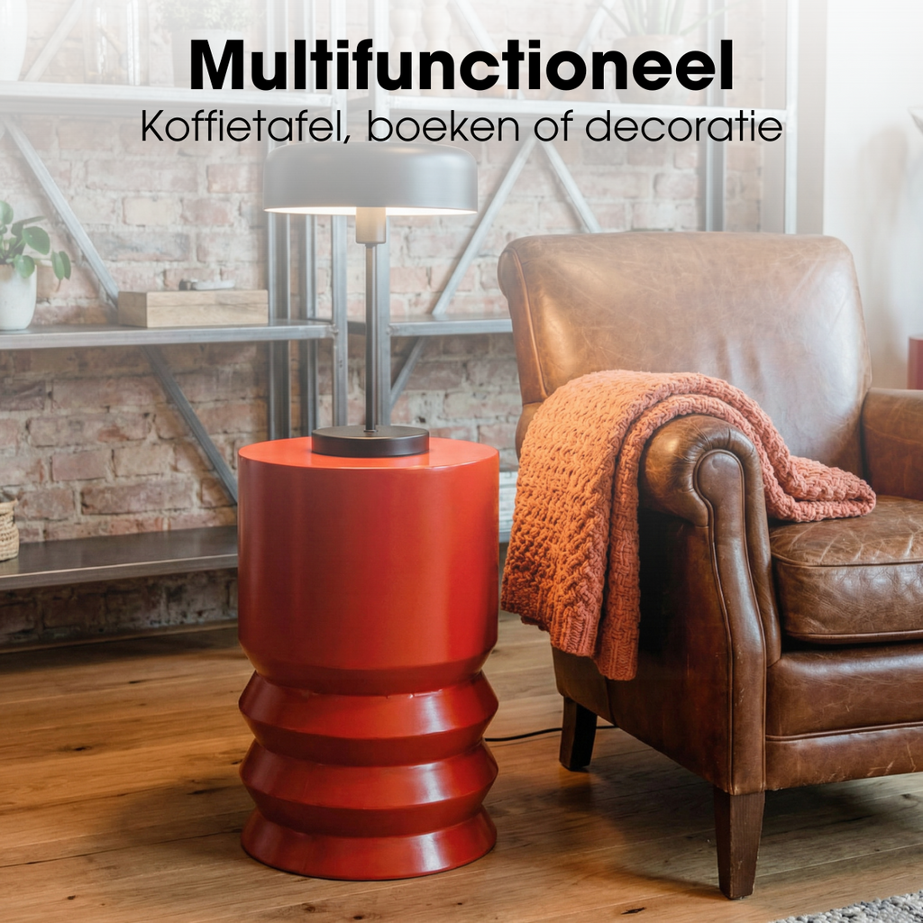 Bijzettafel Mart Rood Mica Decorations