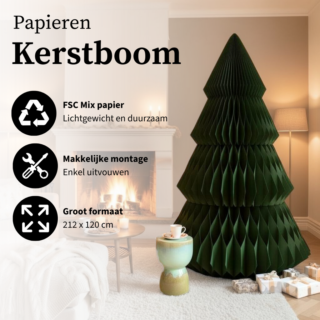 Decoratieve kerstboom  Donkergroen Mica Decorations