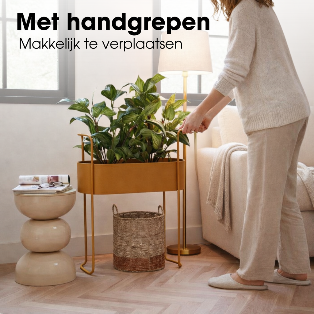 Bloempot binnen Moritz Bruin Mica Decorations
