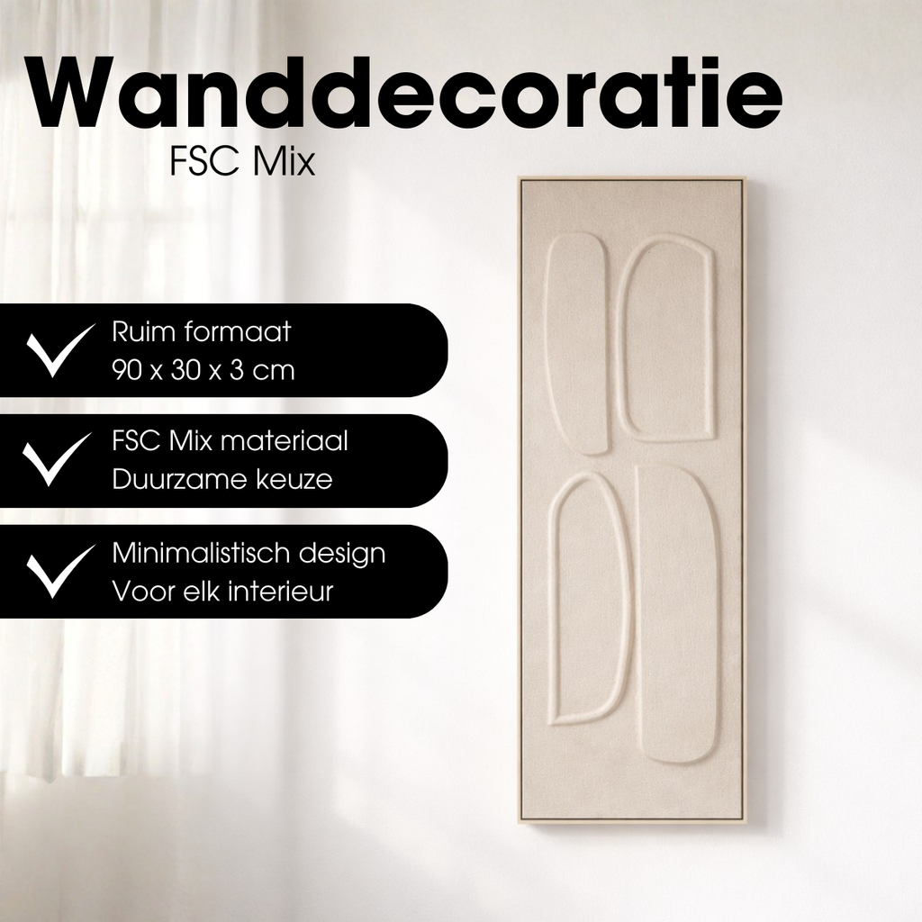 Wanddecoratie  Bruin Mica Decorations