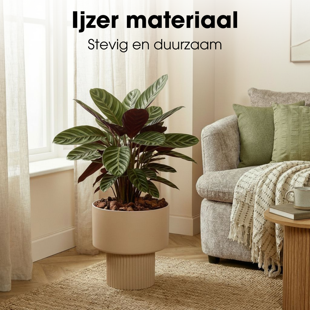 Bloempot binnen Lux Lichtbruin Mica Decorations