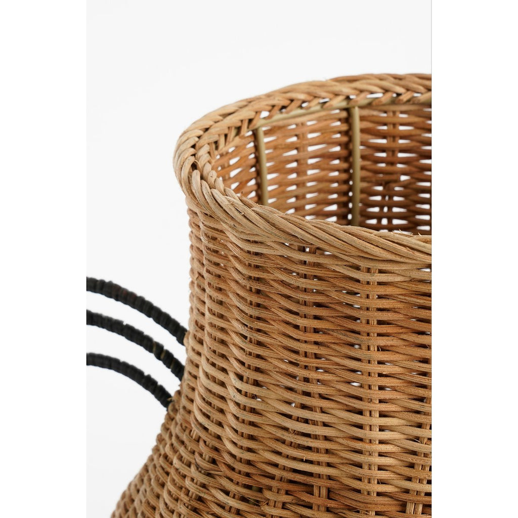 Fabiola Decoratie Vaas - H43 x Ø30 cm - Rotan - Bruin