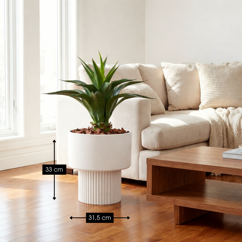 Bloempot binnen Lux Gebroken wit Mica Decorations