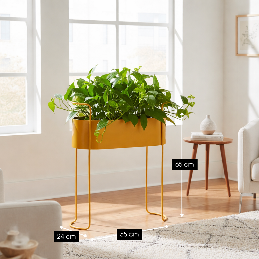 Bloempot binnen Moritz Bruin Mica Decorations