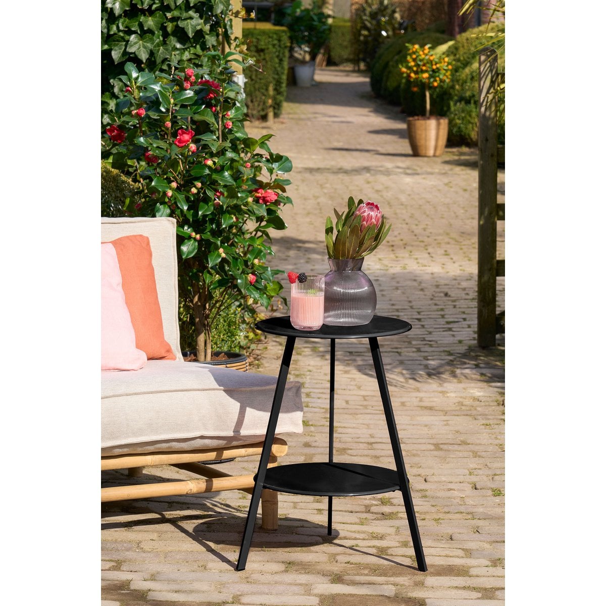 Bijzettafel buiten Seatle Zwart Mica Decorations