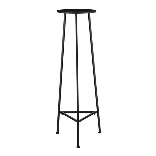 Adine Plantentafel - H120 x Ø35 cm - Metaal - Zwart