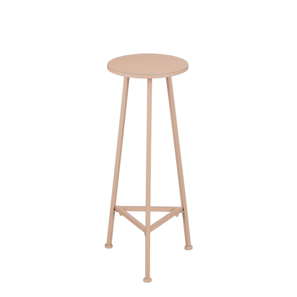 Adine Plantentafel - H80 x Ø30 cm - Metaal - Lichtroze