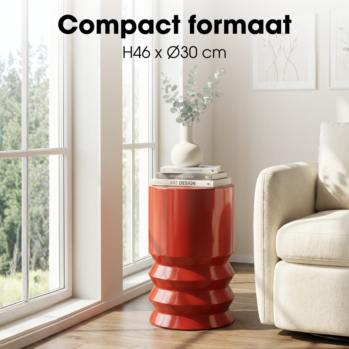 Bijzettafel Mart Rood Mica Decorations