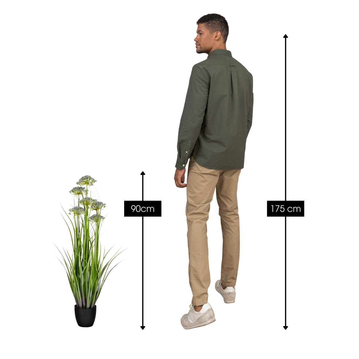 Kunstplant Siergras Paars Mica Decorations