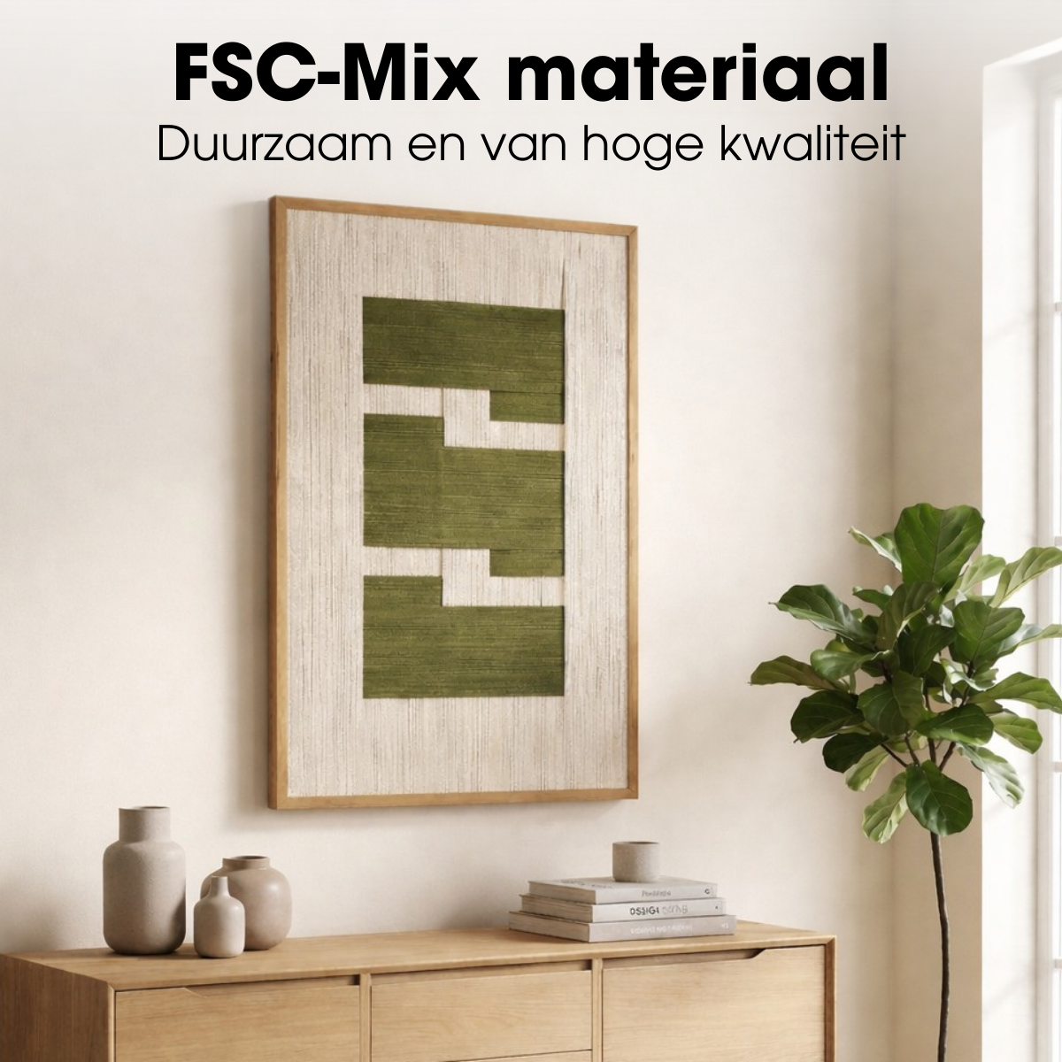 Wanddecoratie  Groen Mica Decorations