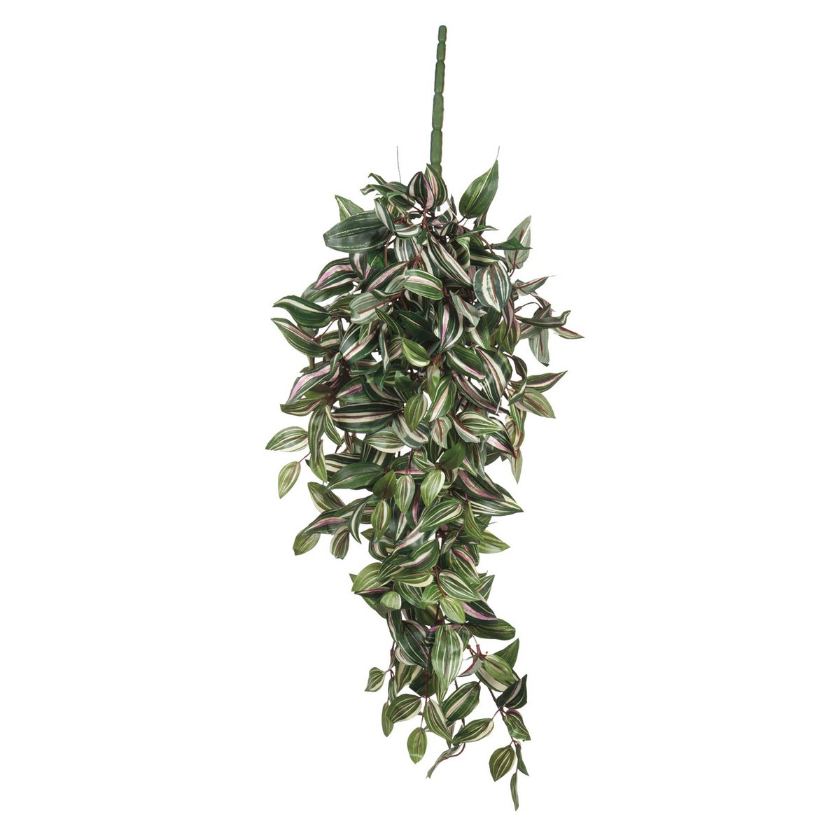 Tradescantia Kunst Hangplant - L15 x B30 x H80 cm - Groen