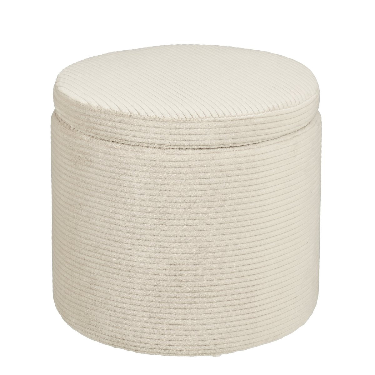 Poef Pouffe Gebroken wit Mica Decorations