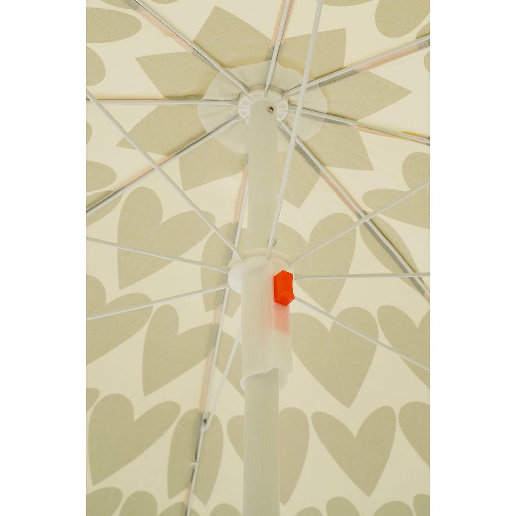 Heart Strandparasol - H180 x Ø160 cm - Bruin