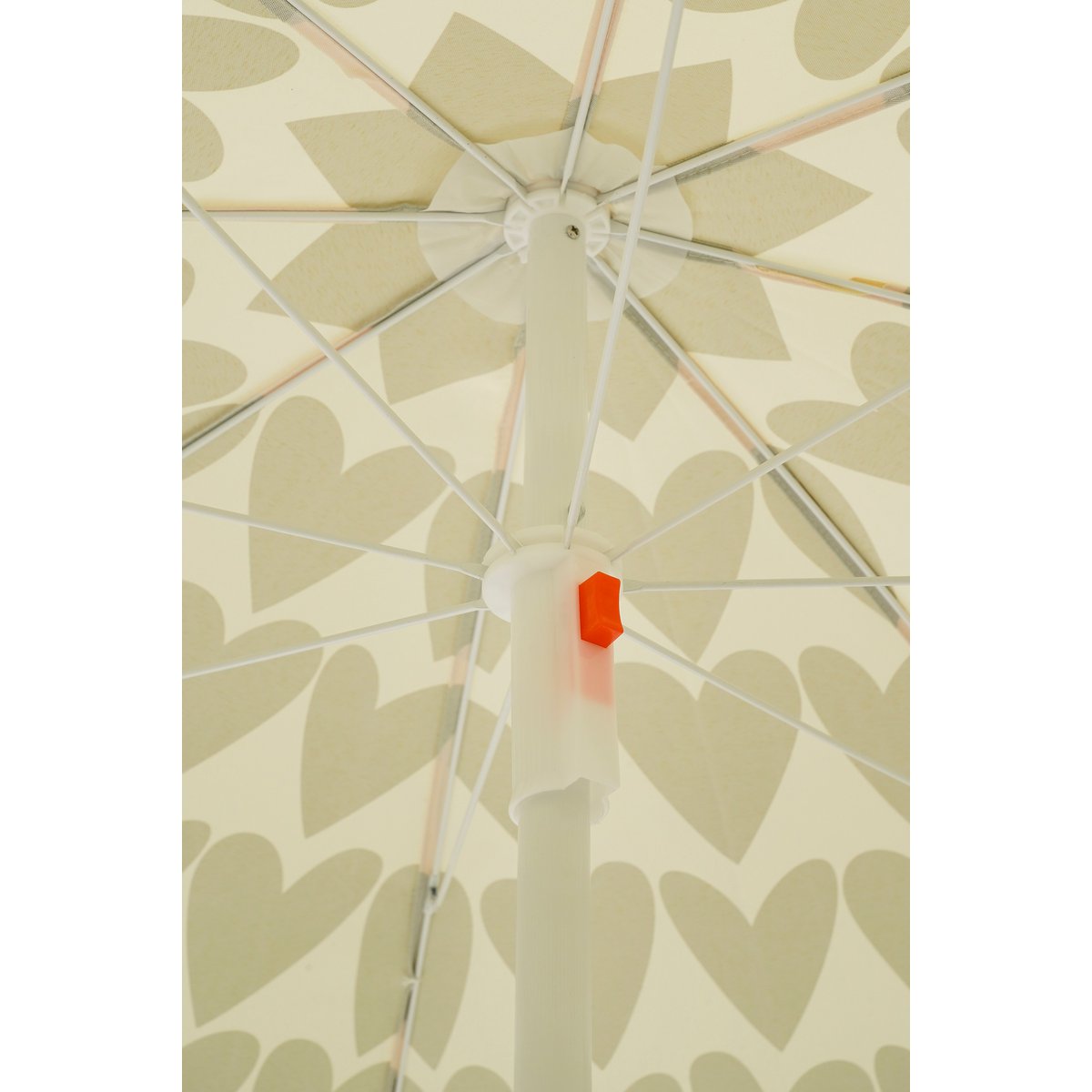 Heart Strandparasol - H180 x Ø160 cm - Bruin