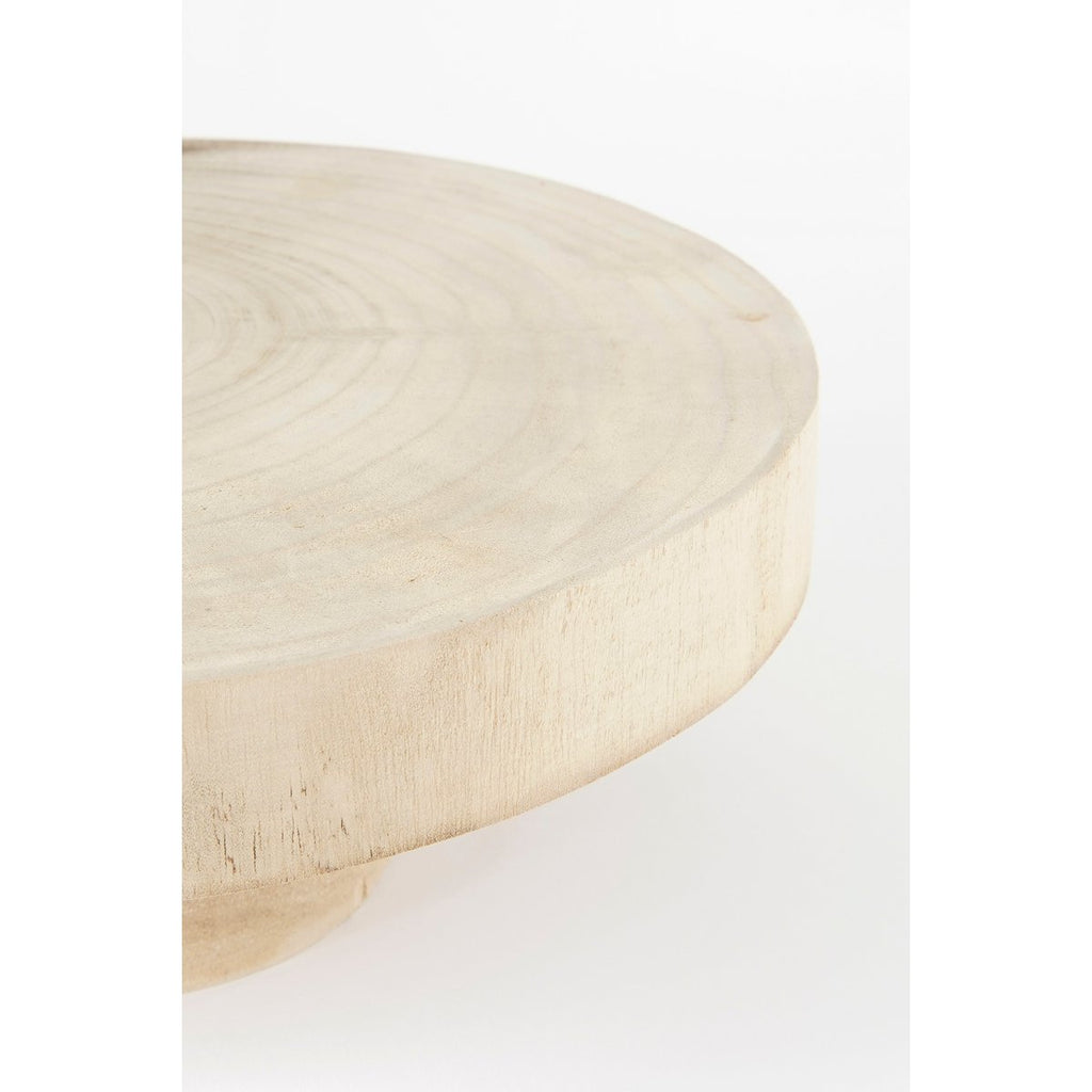 Pia Plantenstandaard - H11 x Ø30 cm - Hout - Lichtbruin Mica Decorations