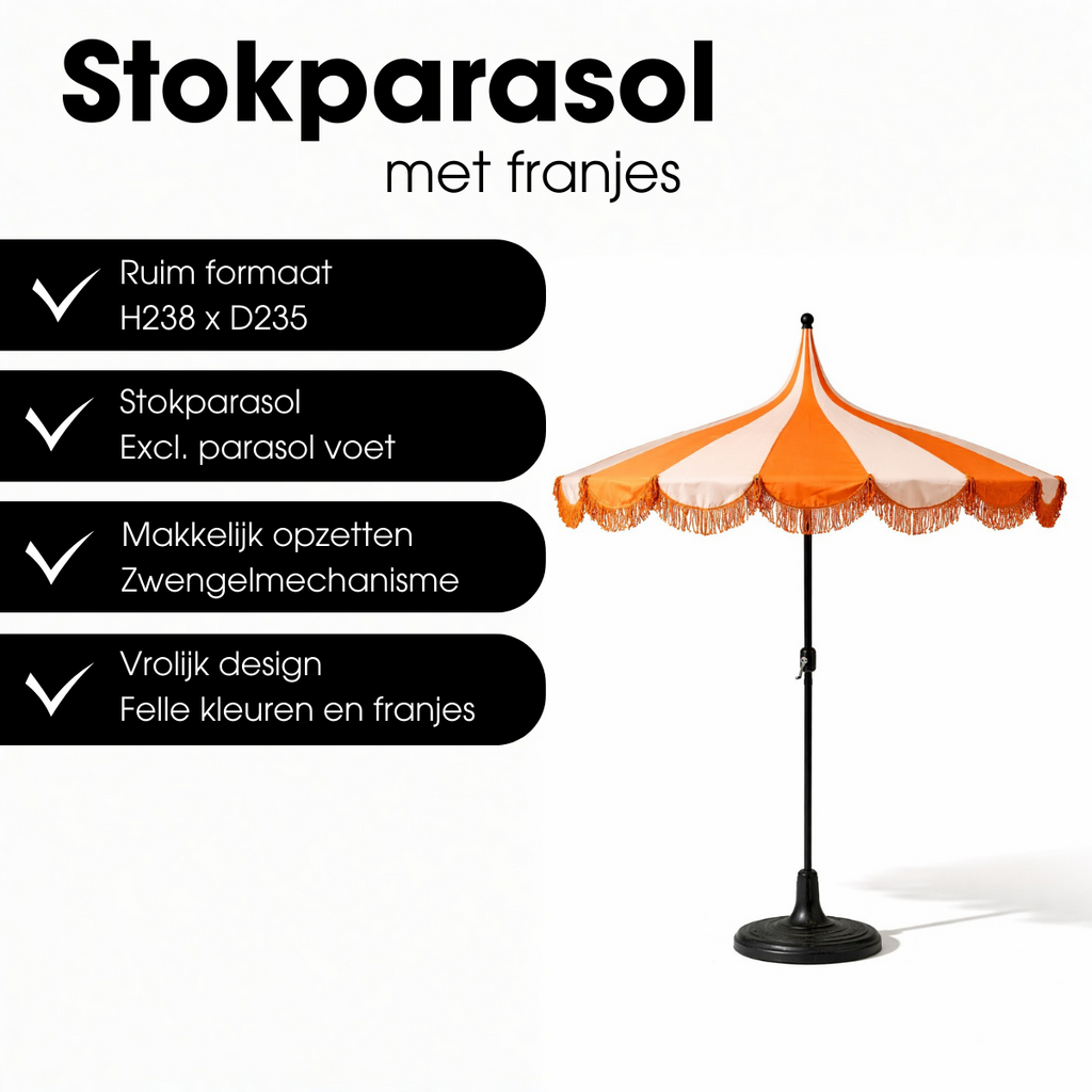 Parasol Kim Oranje Mica Decorations