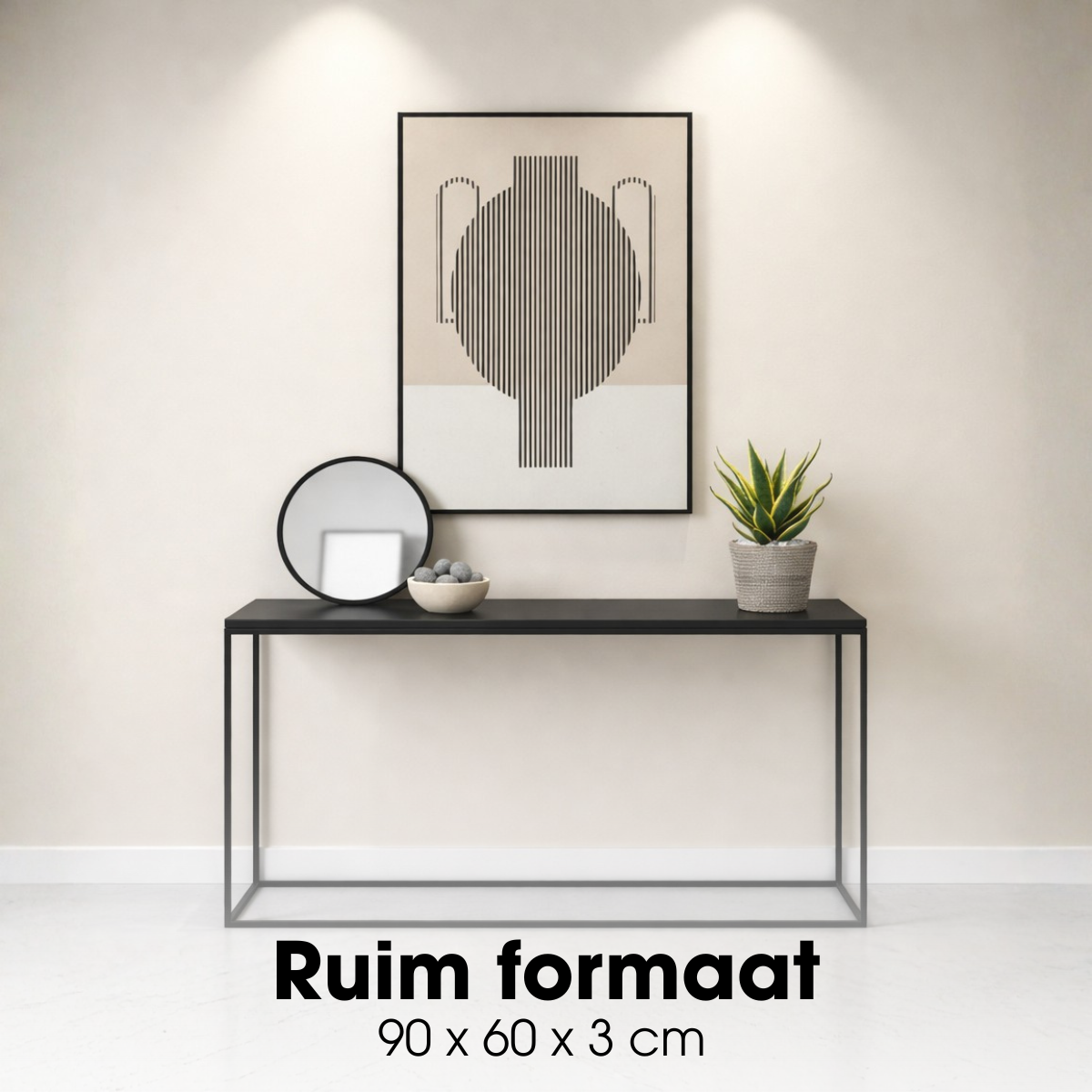 Wanddecoratie  Zwart Mica Decorations