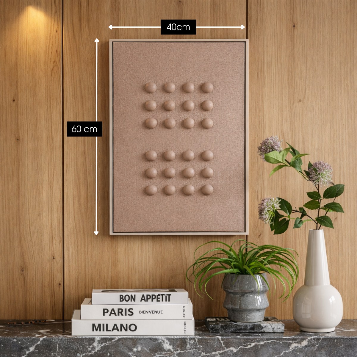 Wanddecoratie  Donkerbruin Mica Decorations