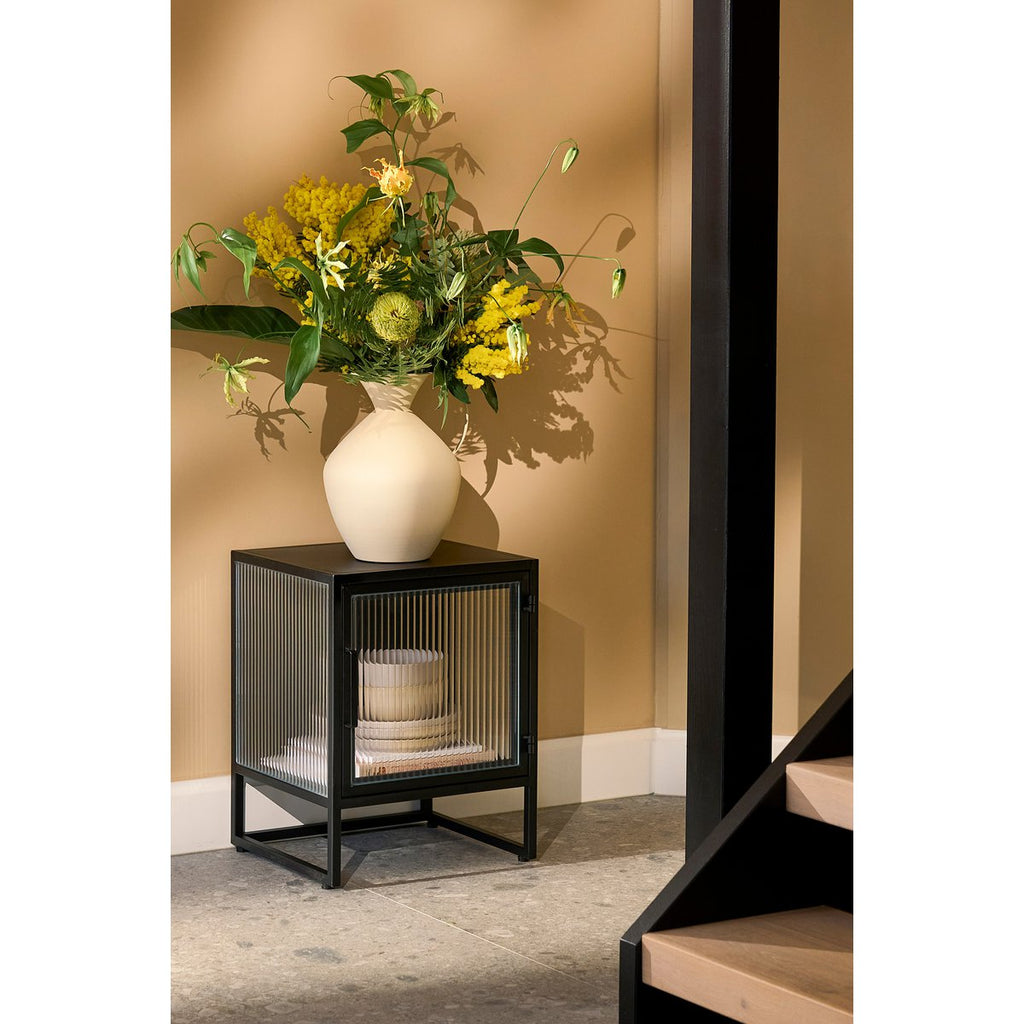 Clifton Opbergkast met Deuren - L38 x B35 x H50 cm - Metaal - Zwart