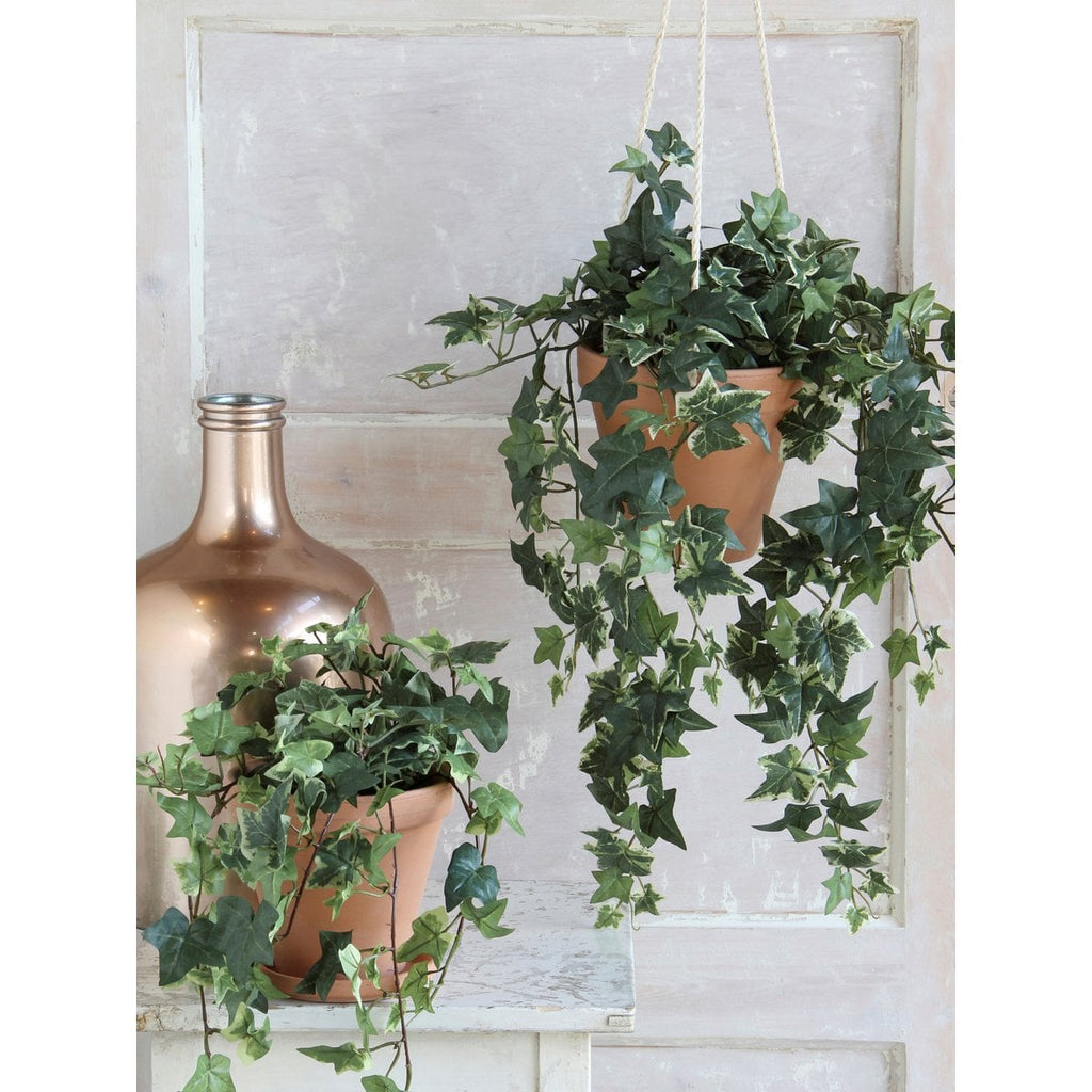 Kunst hangplant Ivy Groen Mica Decorations