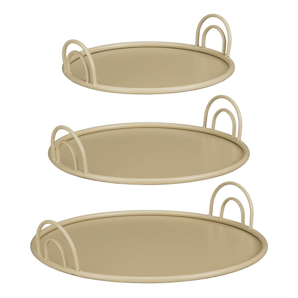 Dienblad Beige Beige Mica Decorations