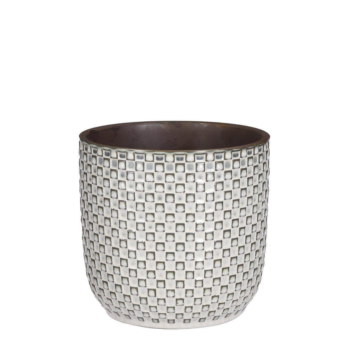Bloempot binnen Daan Wit Mica Decorations