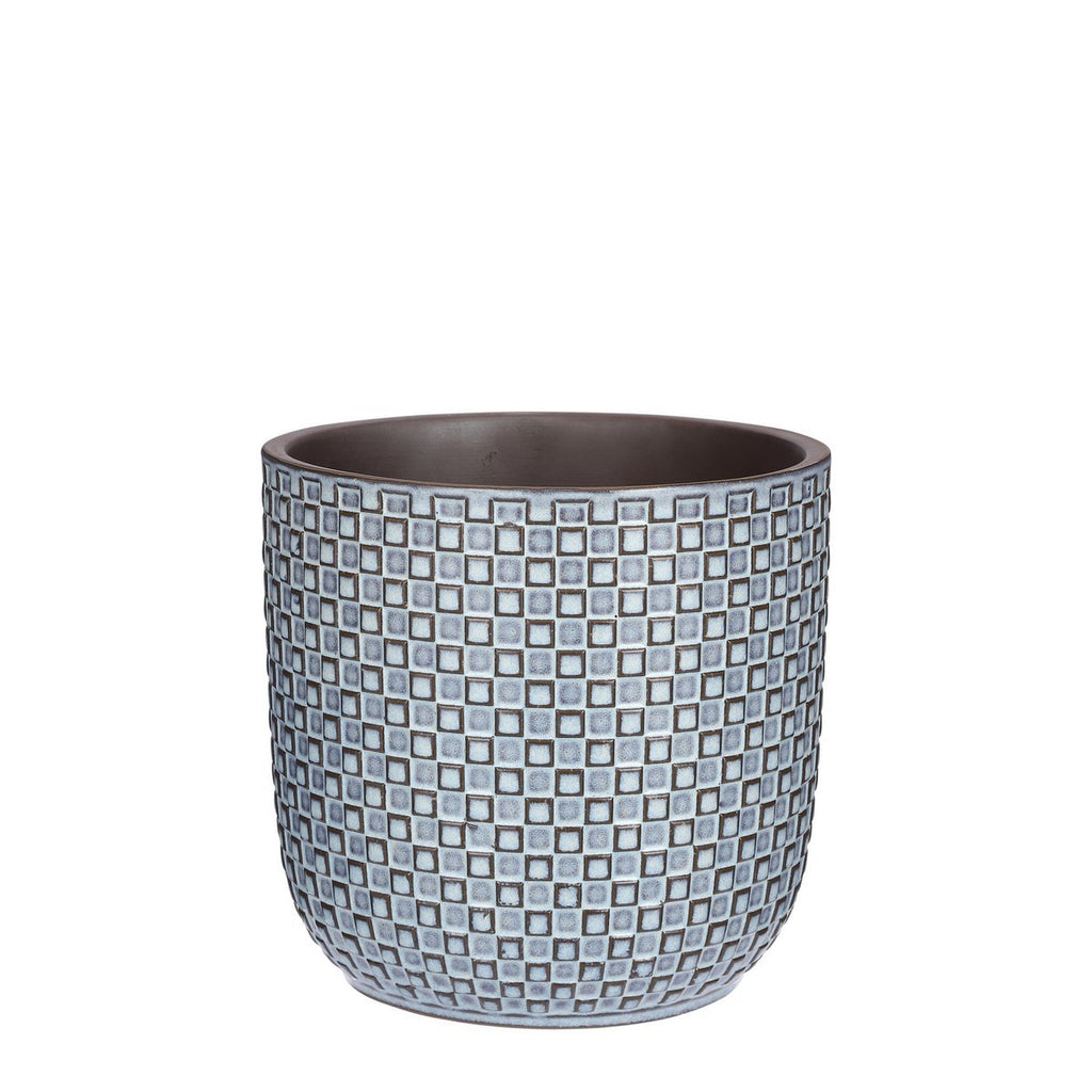 Daan Bloempot - H18 x Ø19 cm - Blauw