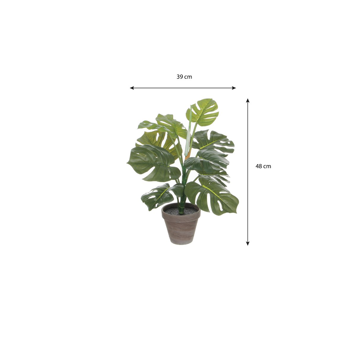 Kunstplant Monstera Groen Mica Decorations